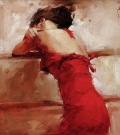 Lady in red